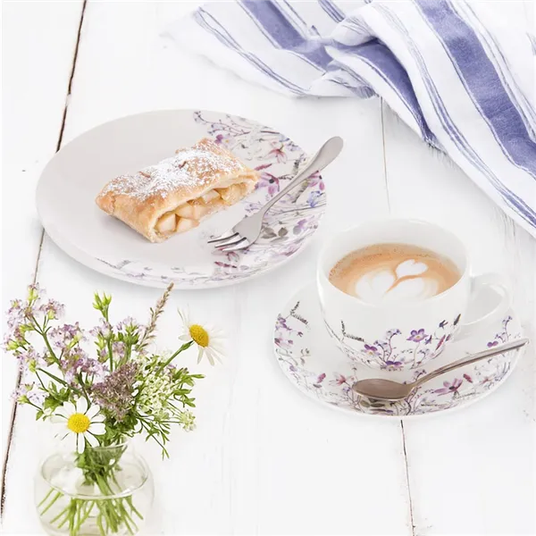 Hrnek + podšálek z porcelánu LOUKA 0,28 l O0650