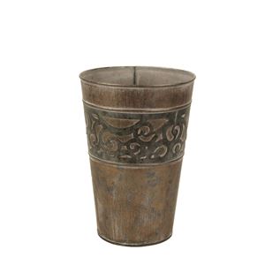 Květináč plechový kulatý K1259