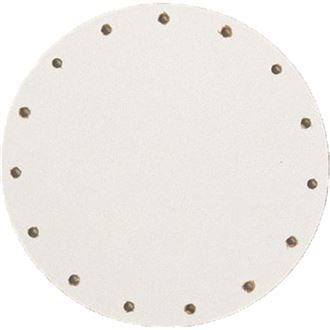 dno na pletení z pedigu - sololak bílý pr.10cm s otvory 22B0010K