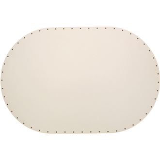 sololak bílý ovál 44x29 cm s otvory 22B4429V