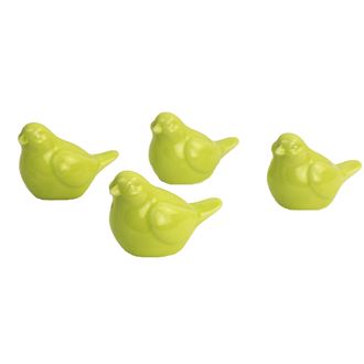 Porcelánový ptáček, 4ks/box X0716-15
