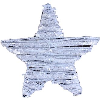 hvězda stříbrná 25 cm 381734