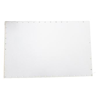 sololak bílý obdélník zakul.rohy 37x24cm s otvory 22B3724Z