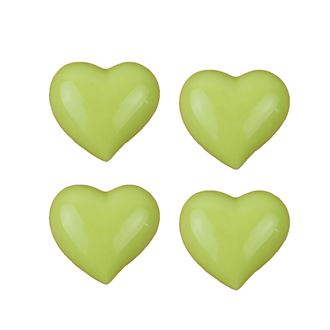 Srdíčko zelené, 4ks X1302-15
