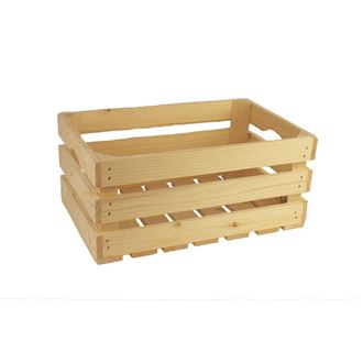 Dřevěná bedýnka přírodní střední 097027