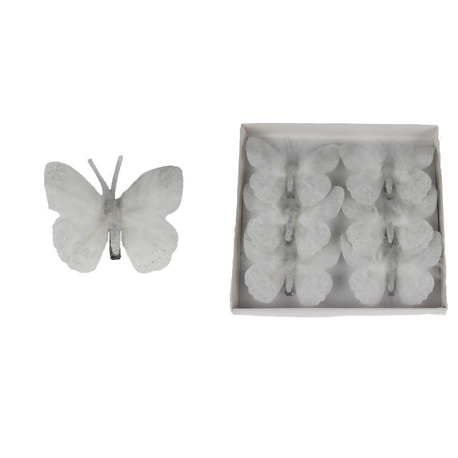 Dekorační motýl, 6ks X4971