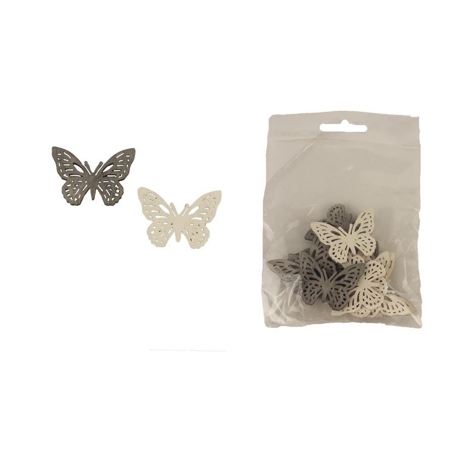 Dekorační motýl, 12 ks D3695