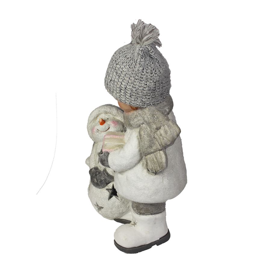 Dítě se sněhulákem X2636B 2. jakost