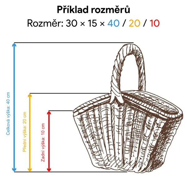 koš na dřevo ke krbu větší, čal. 02928/L/4