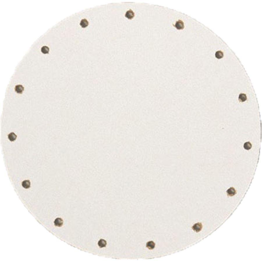 dno na pletení z pedigu - sololak bílý pr.10cm s otvory 22B0010K