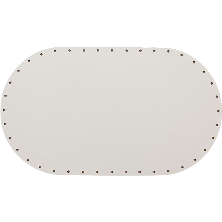 sololak bílý ovál 16x28cm s otvory 22B1628V