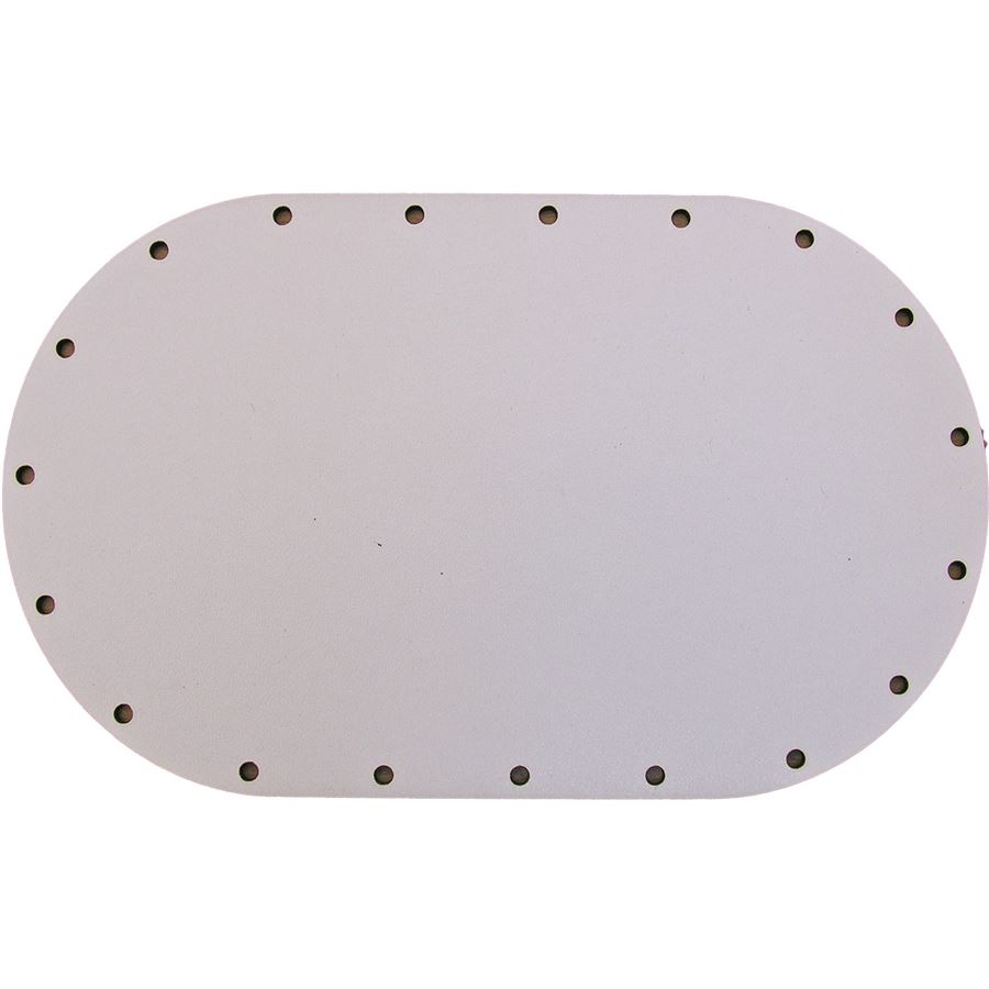 sololak bílý ovál 18x11cm s otvory 22B1811V