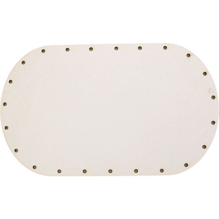 sololak bílý ovál 20x12 cm s otvory 22B2012V