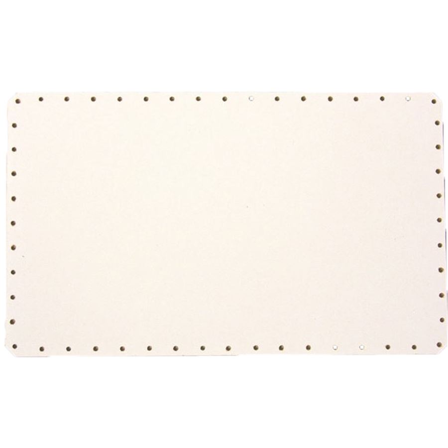 sololak bílý obdél.zak.hr. 26x18cm s otvory 22B2618D