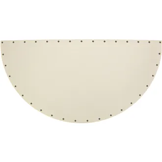 sololak bílý půlkruh 34x17cm s otvory 22B3417P