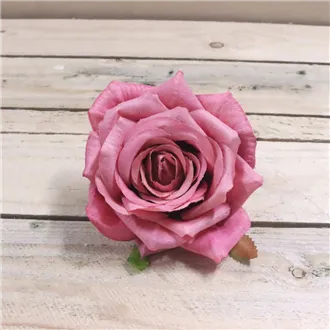 Květ růže tmavá růžová, 12 ks 371211-33