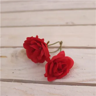 Květ růže, 24 ks červená 371224-08