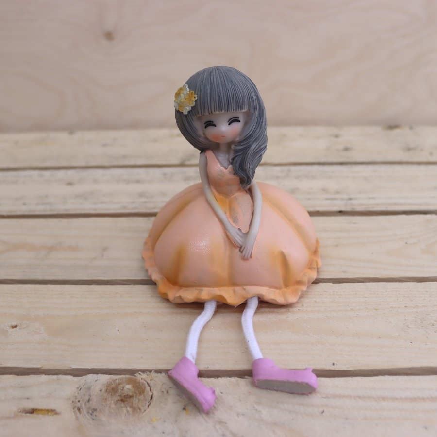 Dekorace holčička oranžová 371258-04