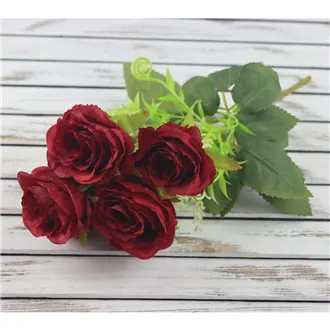 kytice růží mini 32 cm, červená