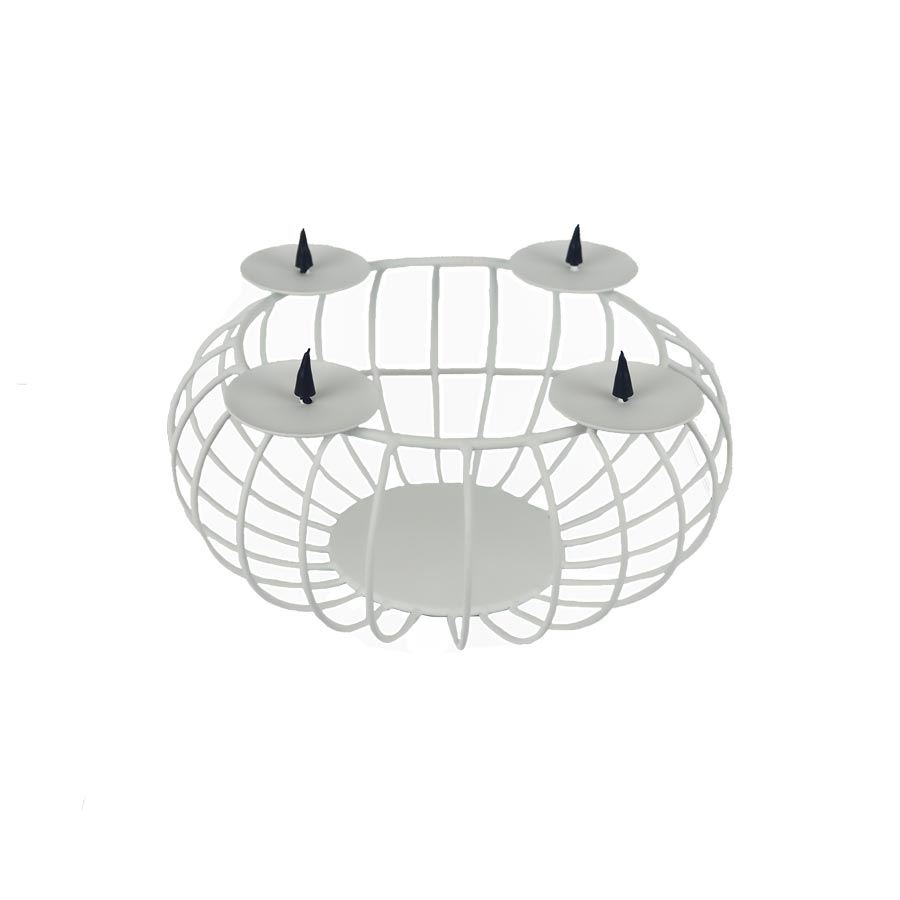 Drátěný adventní svícen na 4 svíčky 371390