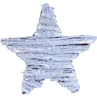 hvězda stříbrná 25 cm 381734
