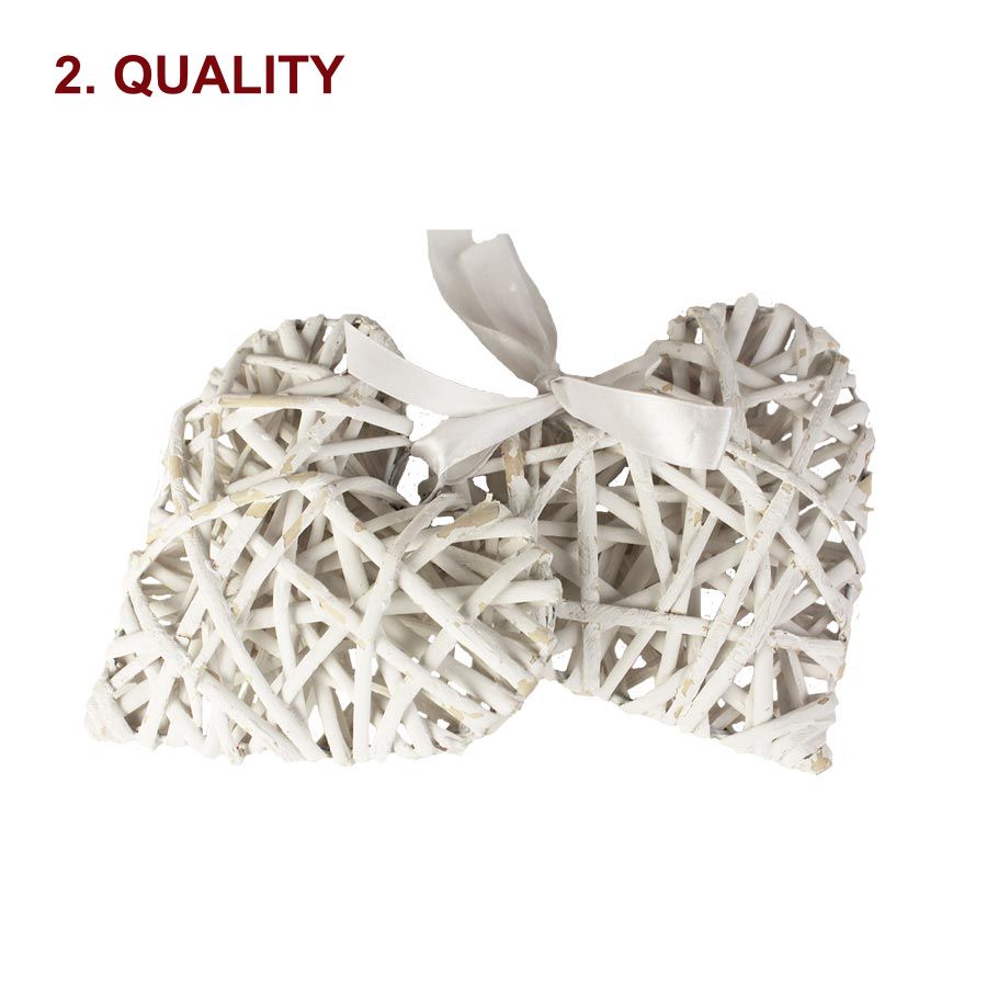 Prout.srdce bílé 15cm, sada2ks 381936-01 2. jakost