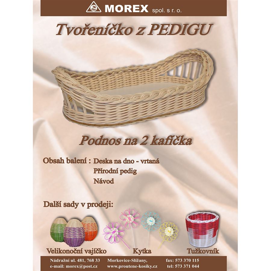 Tvořeníčko z pedigu - podnos na 2 kafíčka 70806