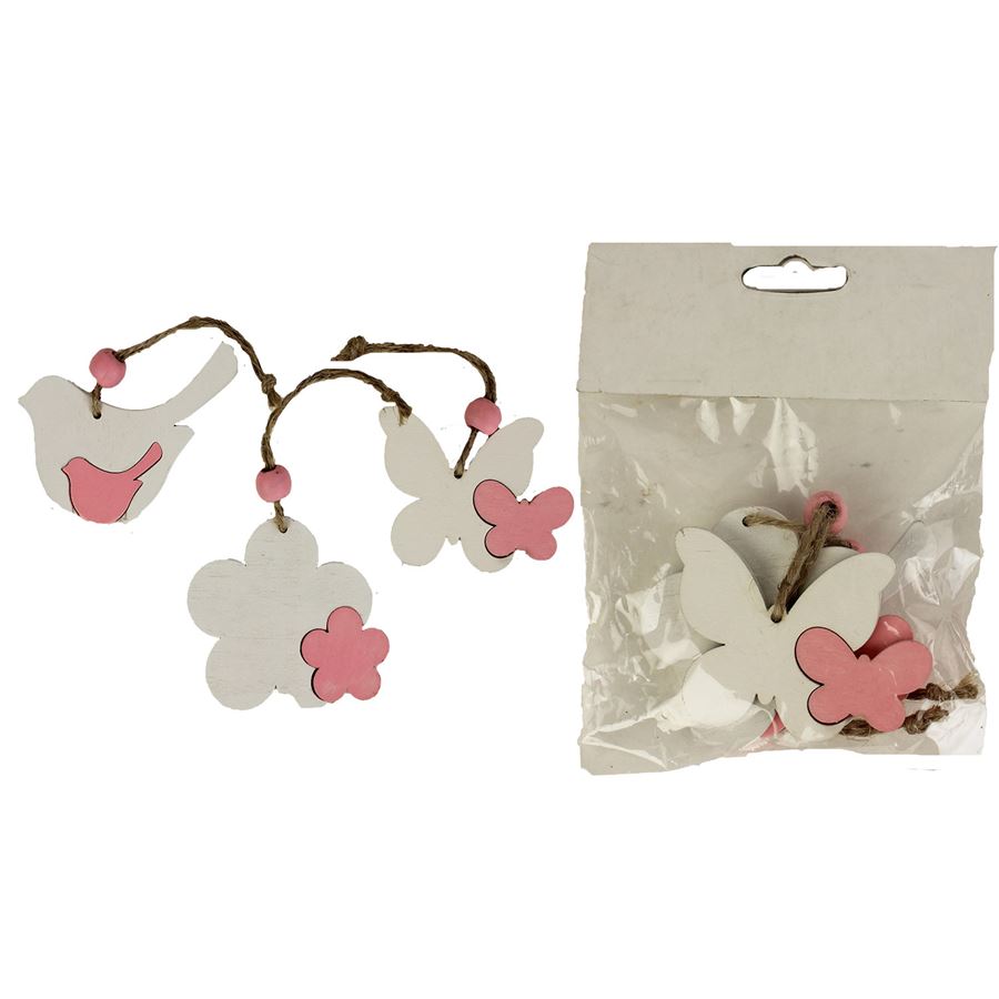 Dřevěné dekorace 3 ks D1550-05