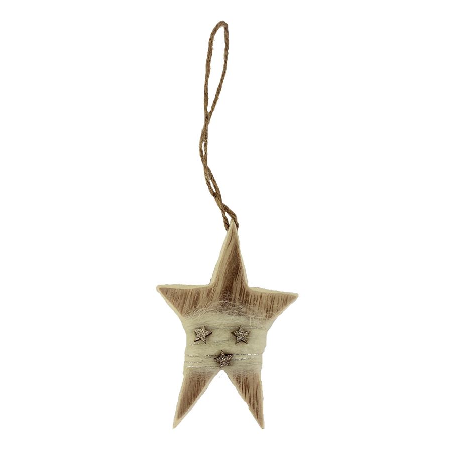 Hvězda k zavěšení bílá D1719-01