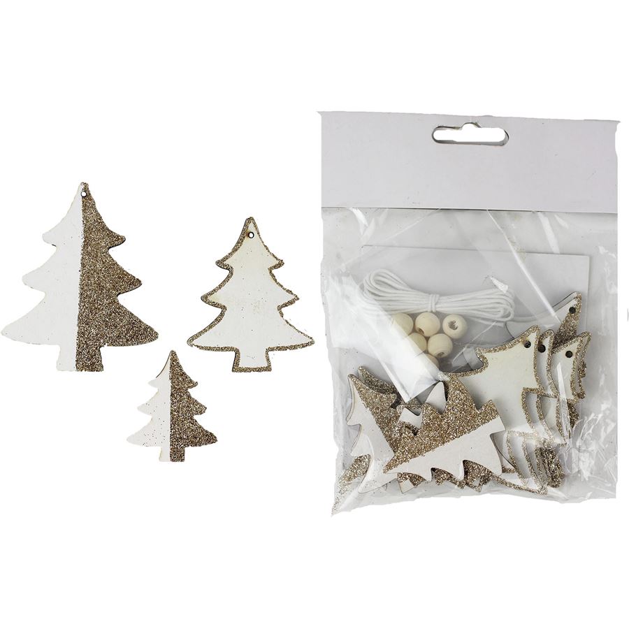 Strom bílo-champagne 12 ks D1812