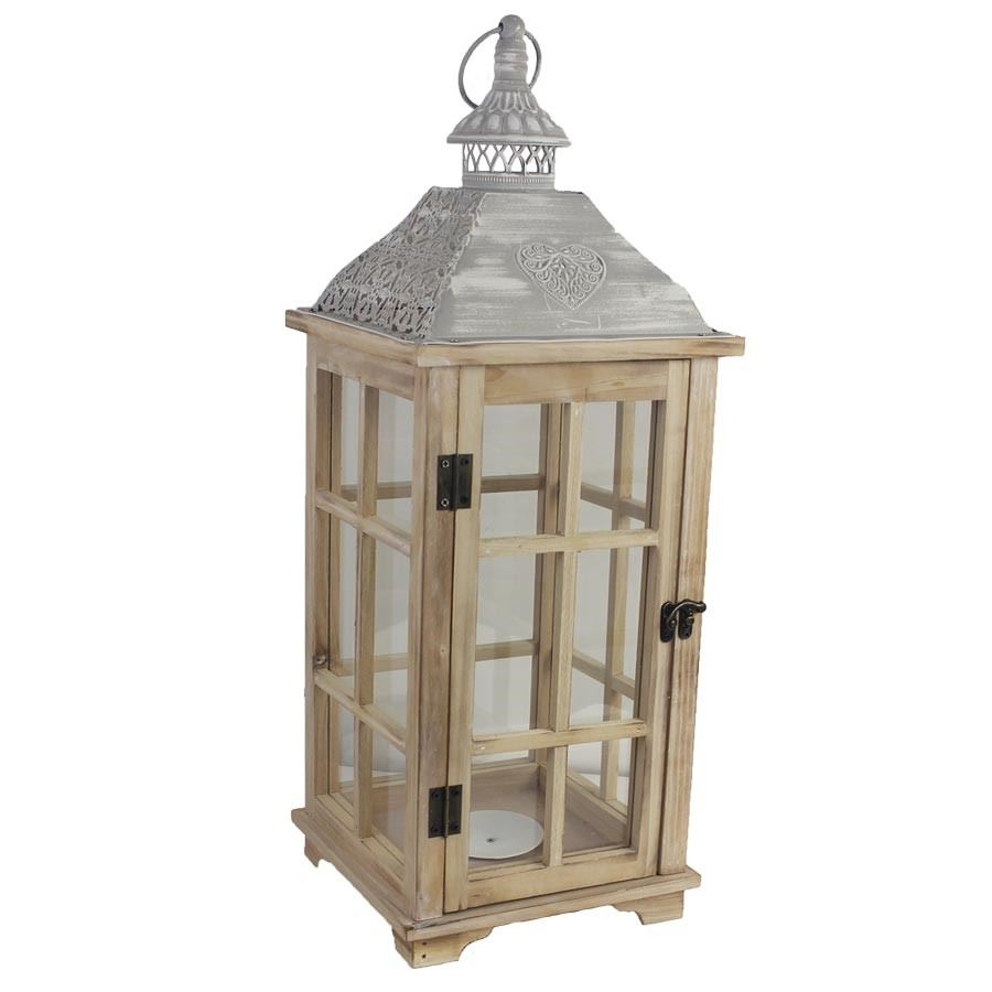 Dřevěná lucerna D3127/ Velká