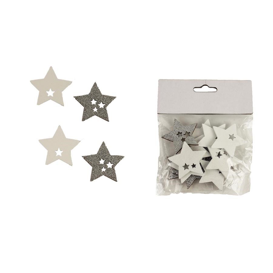 Hvězda k nalepení, 12ks D3464-28