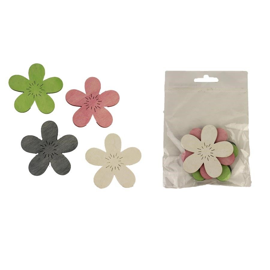 Dekorační kytky, 4 ks D3736