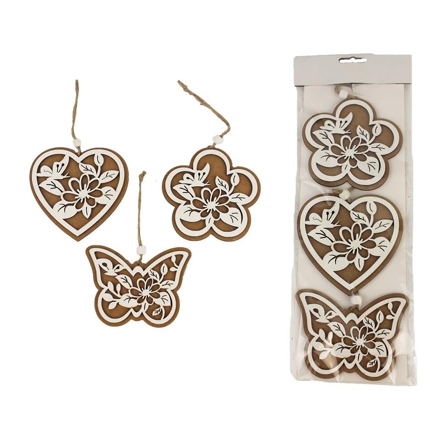 Dekorace k zavěšení, 3 ks D4030