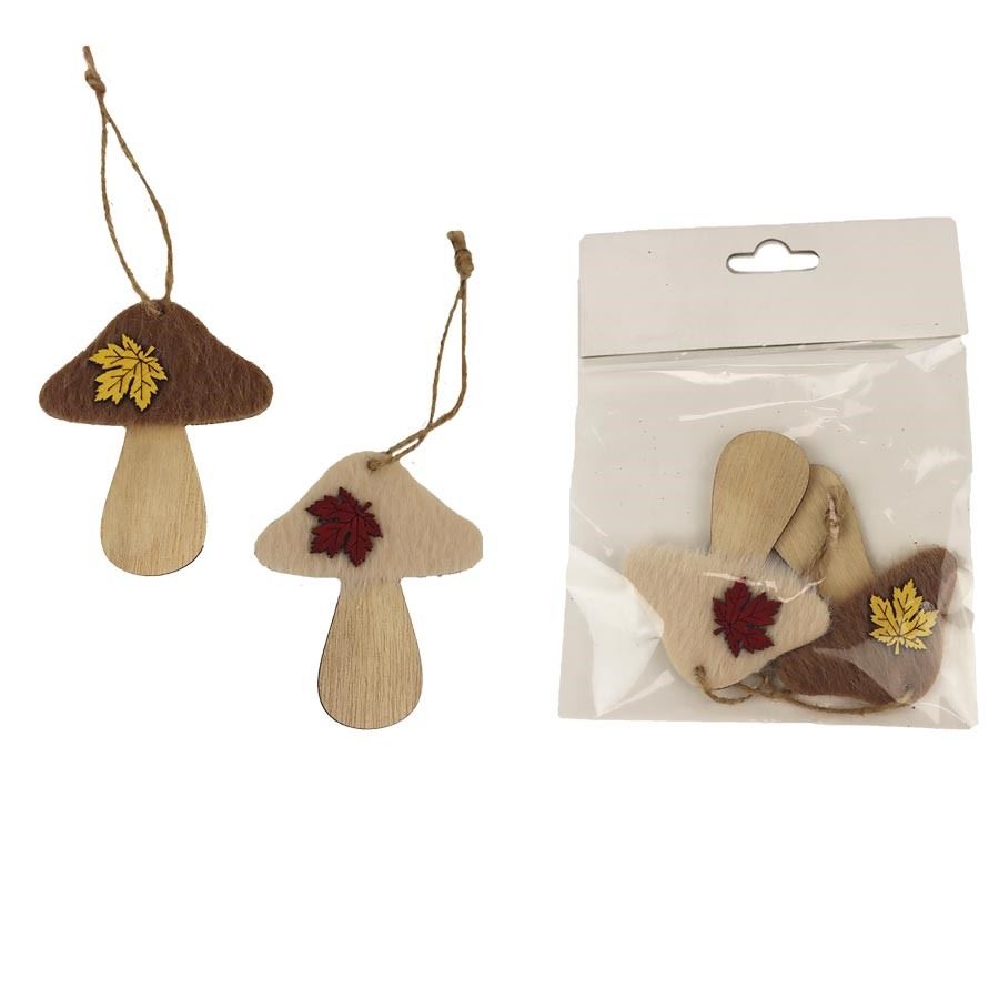 Dekorační hřib, 2 ks D4346