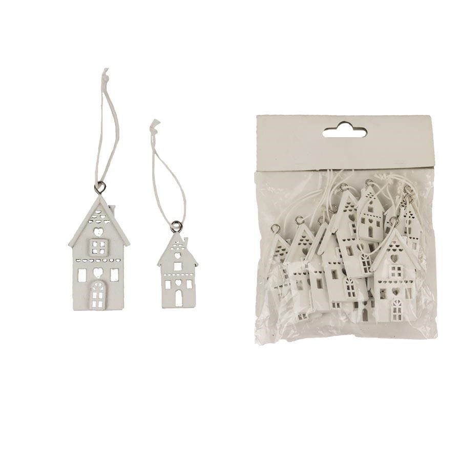 Dekorační domeček, 12 ks D4523