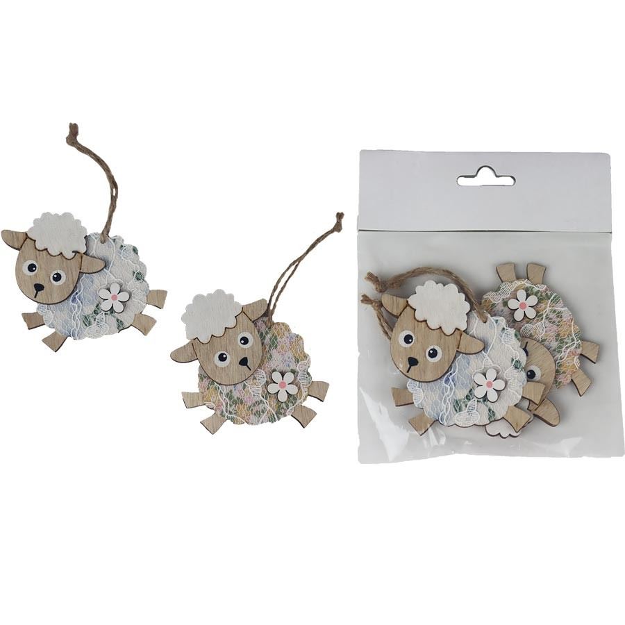 Ovečka k zavěšení, 2 ks D4863