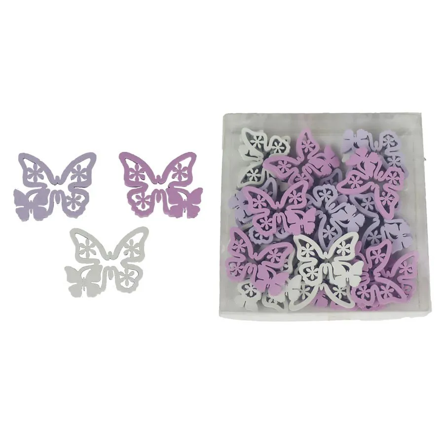 Dekorační motýli, 24 ks D5224