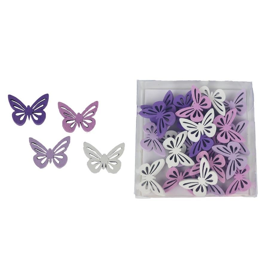 Dekorační motýli, 24 ks D5228