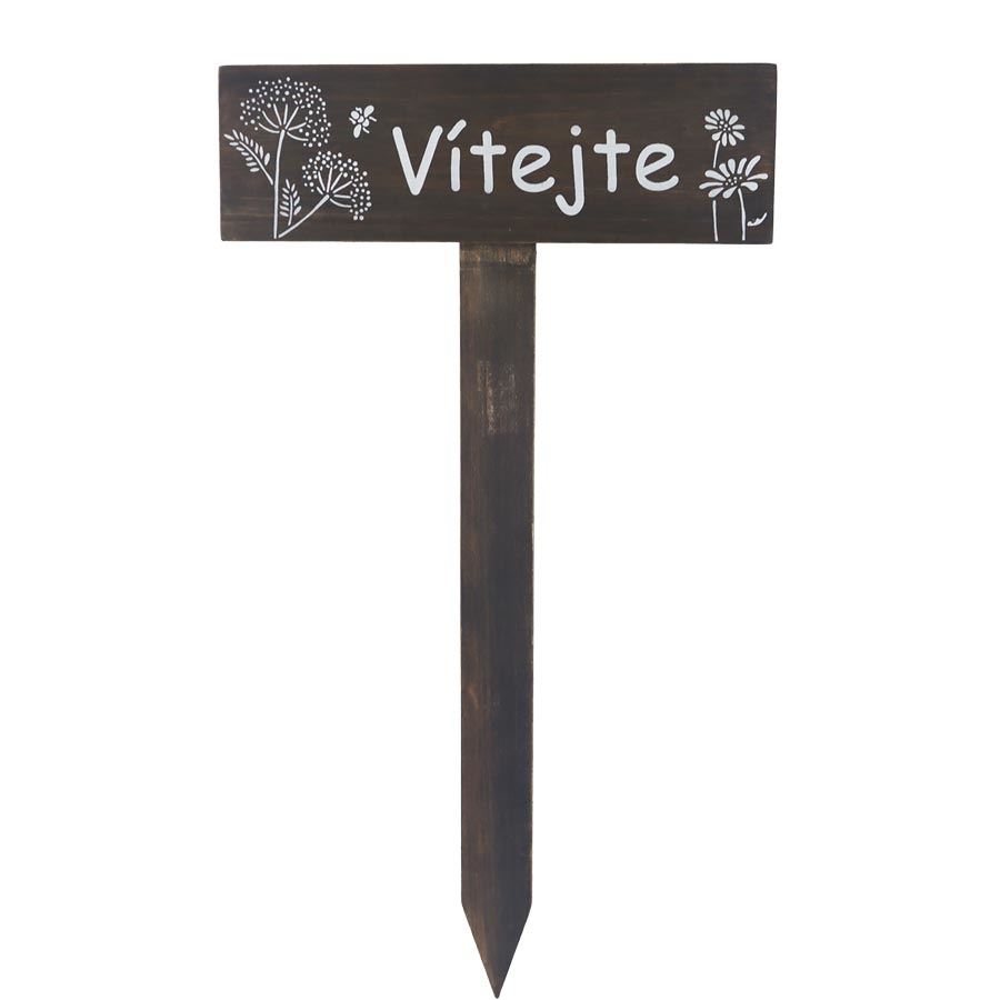 Dekorační zápich VÍTEJTE D5966