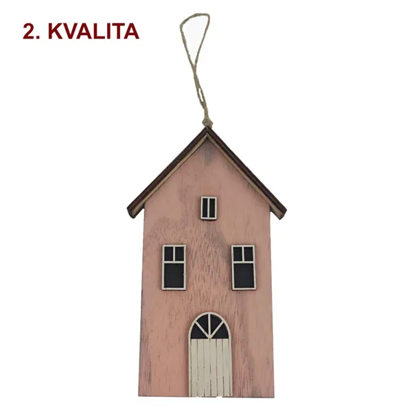 Dekorační domeček k zavěšení 2. jakost D5989/2B