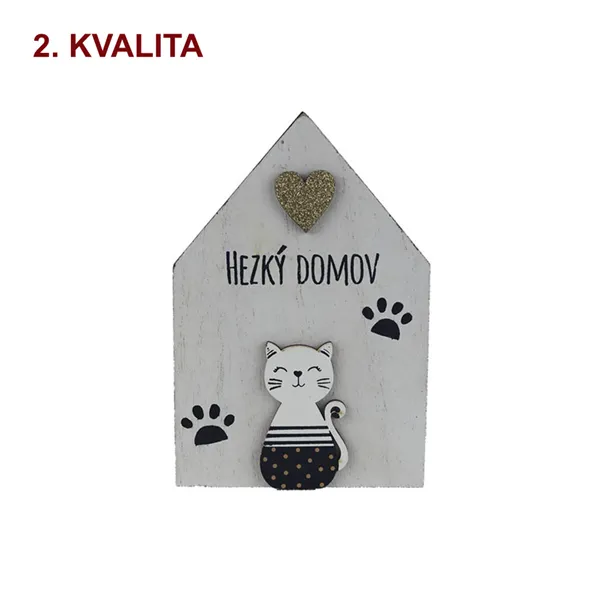 Dekorace domeček 2. jakost D6014-01