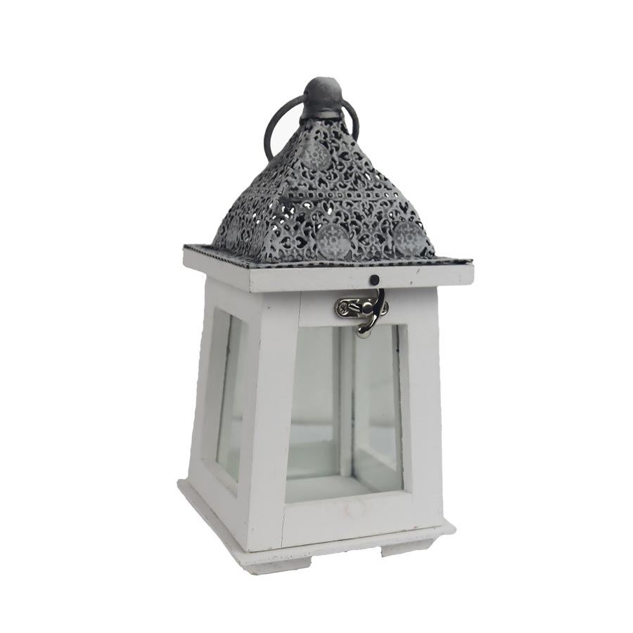 Dřevěná lucerna D6042