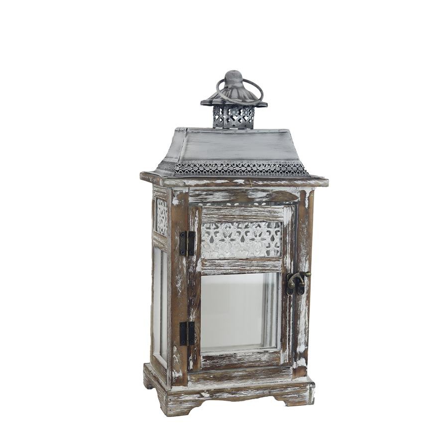 Dřevěná lucerna malá D6044/M