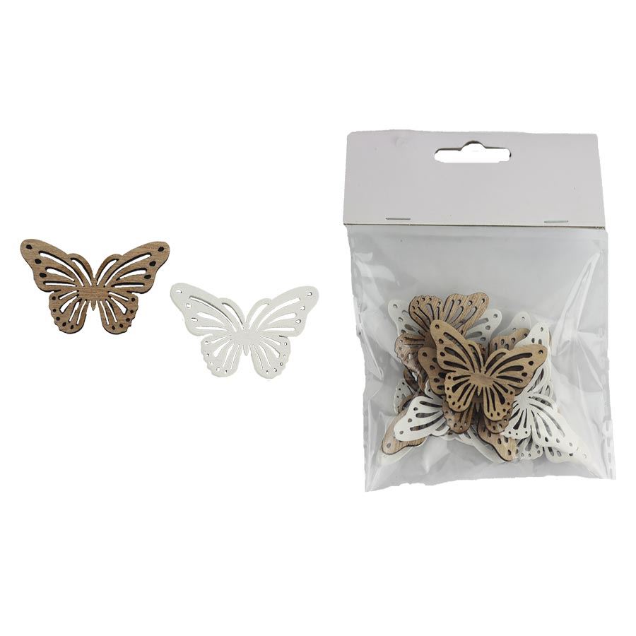 Dekorace motýl, 12 ks D6126