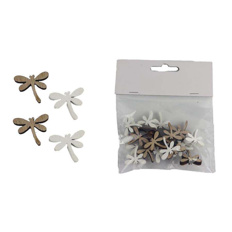 Dekorace vážka, 24 ks D6133