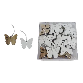 Dekorace motýl, 24 ks D6135