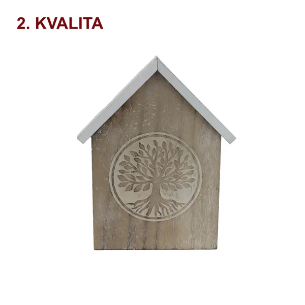 Dekorace domeček 2. jakost D6808/2