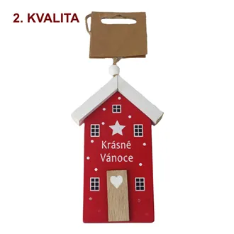 Domeček k zavěšení TEXT 2. jakost D7188-08B2