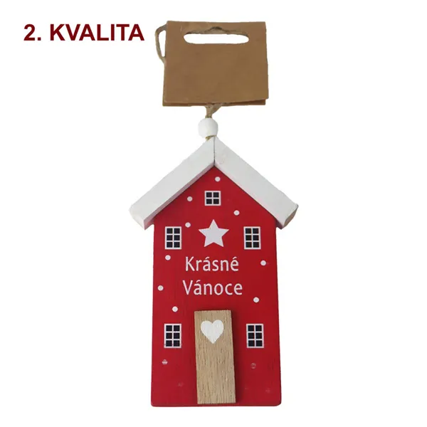 Domeček k zavěšení TEXT 2. jakost D7188-08B2